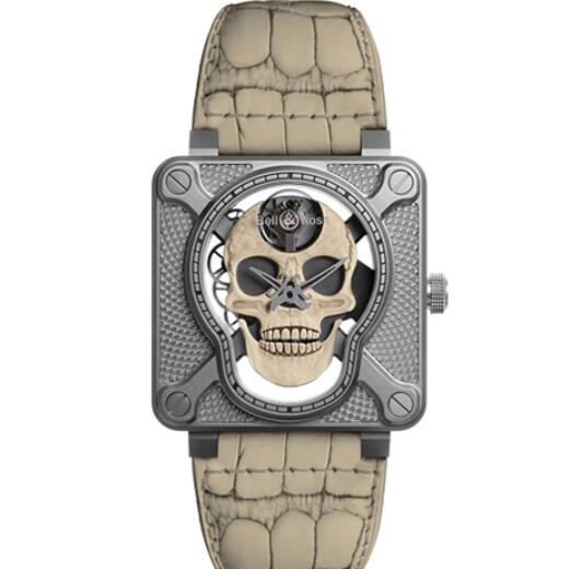 Replica Bell and Ross br01 Watch BR 01 LAUGHING SKULL WHITE BR01-SKULL-O-SK-ST (image for) Replica Bell and Ross br01 Watch BR 01 LAUGHING SKULL WHITE BR01-SKULL-O-SK-ST
